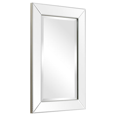 Beveled Rectangular Clear HD Wall Mounted Mirror for Bathroom, Vanity, Bedroom Mirrors, 3 sizes