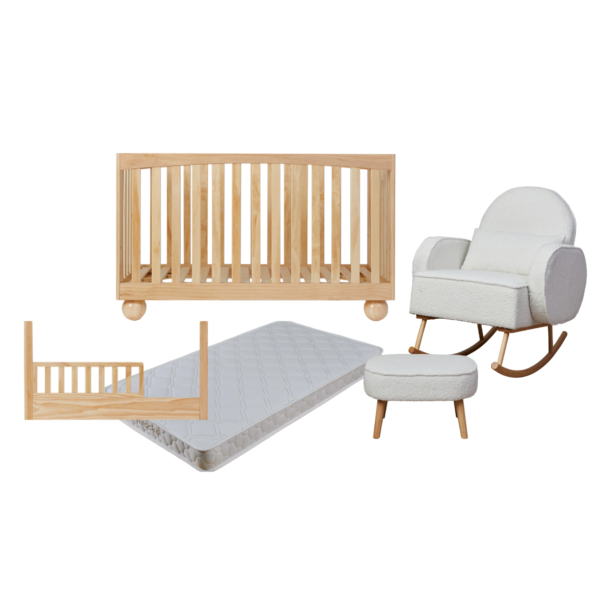 Blake Natural Five Piece Nursery Set
