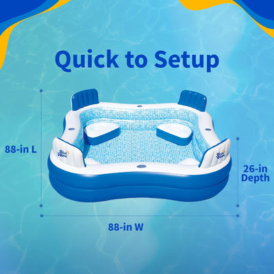Blue Wave Premier Inflatable Pool with Cover - One-size