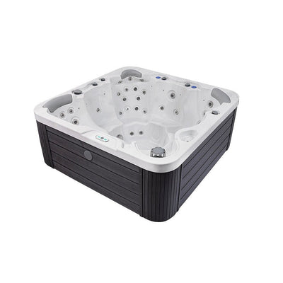 Buenospa Jersey 6 - Person 46 - Jet Hot Tub, Ice White, Gray with Ozone and LED Lights