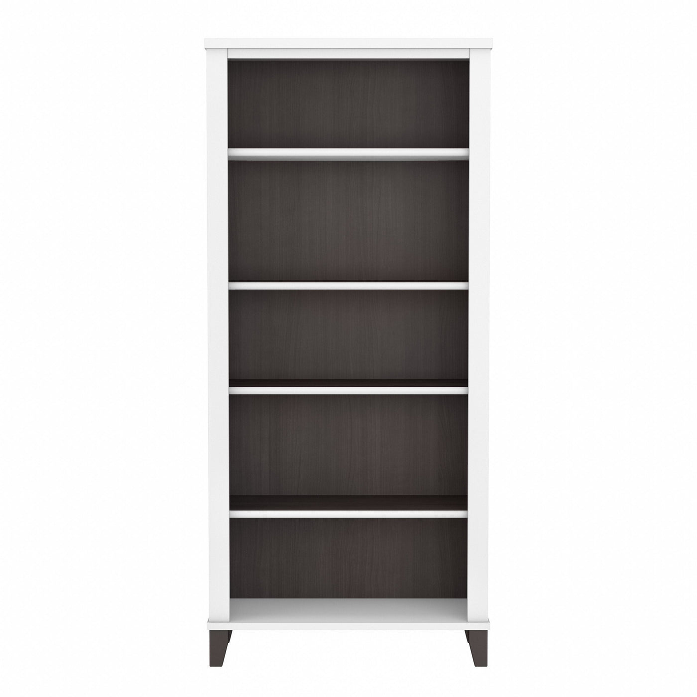 Bush Furniture Somerset Tall 5 Shelf Bookcase with Adjustable Shelves