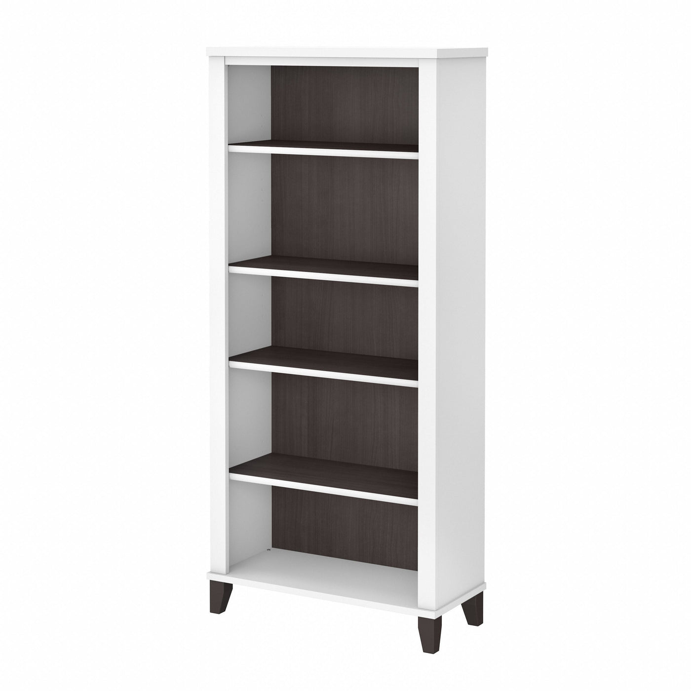 Bush Furniture Somerset Tall 5 Shelf Bookcase with Adjustable Shelves