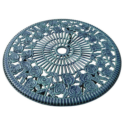 Camellia Cast Aluminum Verdi Green 3-piece Bistro Set with Table and 2 Chairs