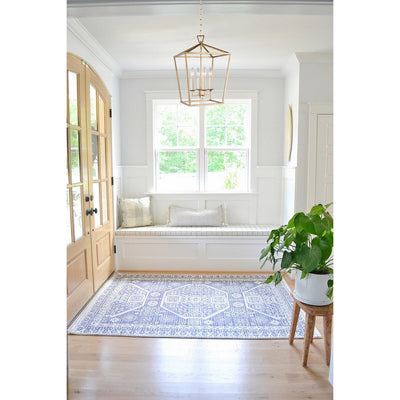 Candle Style Lantern Pendant Stairway or Kitchen Island Open Cage Chandelier - N/A