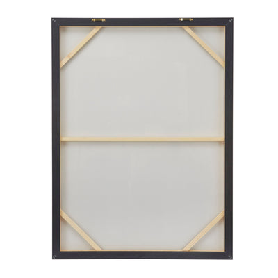Canvas Abstract Framed Wall Art with Gold Frame - Gold - CosmoLiving by Cosmopolitan