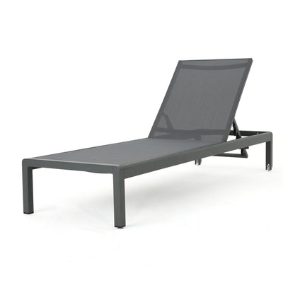 Cape Coral Outdoor Aluminum Chaise Lounge (Set of 2) by Christopher Knight Home - 77.56 D x 25.20 W x 11.80 H