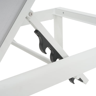 Cape Coral Outdoor Aluminum Chaise Lounge (Set of 2) by Christopher Knight Home - 77.56 D x 25.20 W x 11.80 H