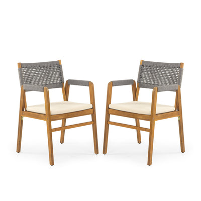 Captef Outdoor 5-piece acacia wood Dining Set by Christopher Knight Home