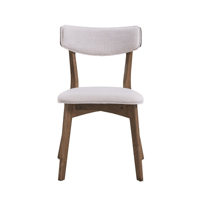 Chazz Mid-Century Modern Upholstered Rubberwood Dining Chairs (Set of 2/4) by Christopher Knight Home