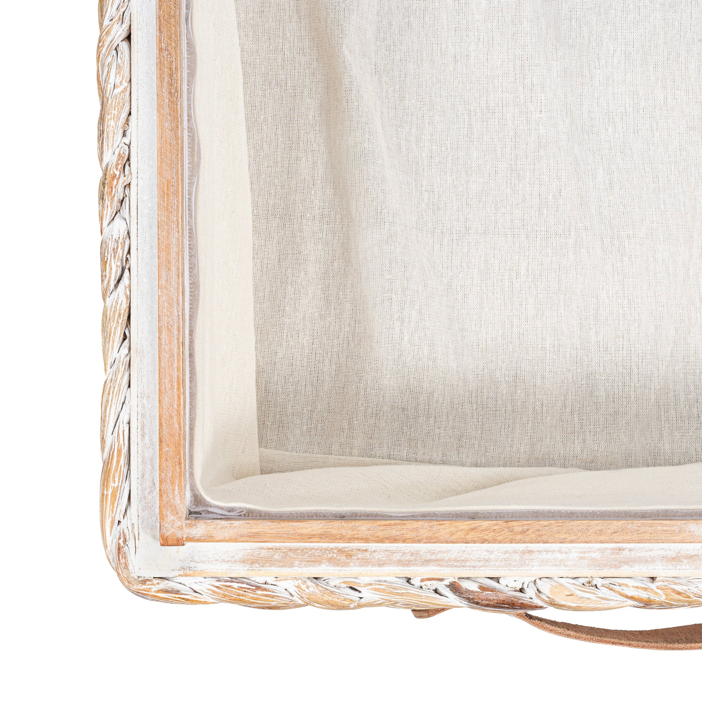 happimess Hyacinth/Wood Underbed Storage Bin with Wheels & Handles