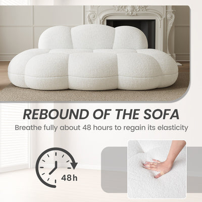 Cloud Shaped Couches for Living Room, Modern Comfy Compressed Sofa, Cloud Shaped Leisure Sofa for Bedroom, Apartment