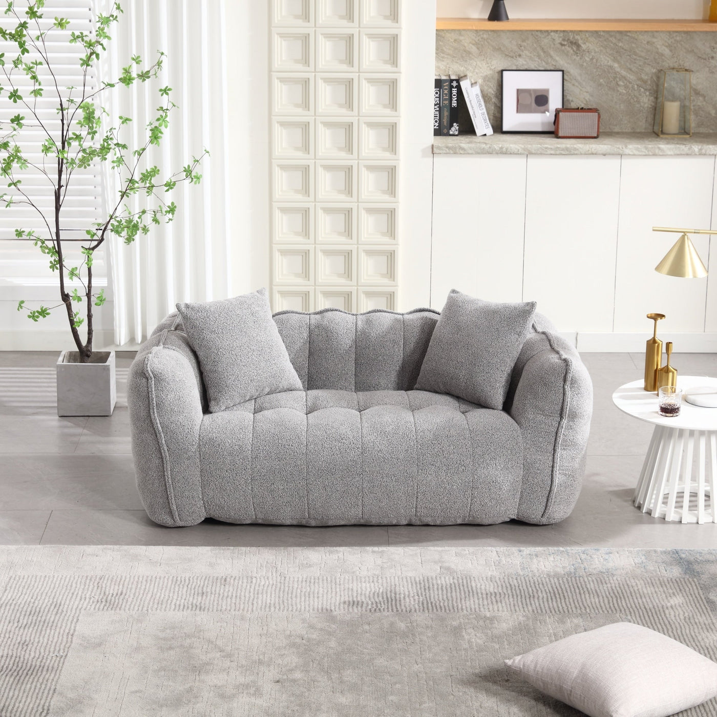 Comfortable square recliner sofa