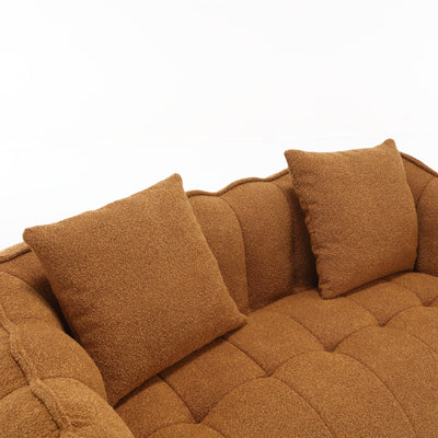 Comfortable square recliner sofa