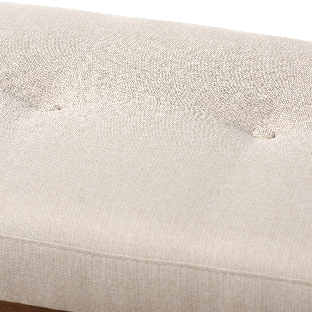 Contemporary Fabric Upholstered Bench by Baxton Studio