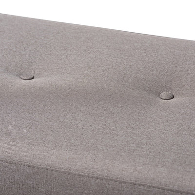 Contemporary Fabric Upholstered Bench by Baxton Studio