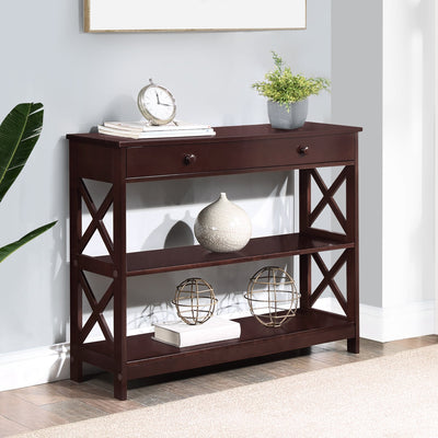 Convenience Concepts Oxford 1 Drawer Console Table with Shelves