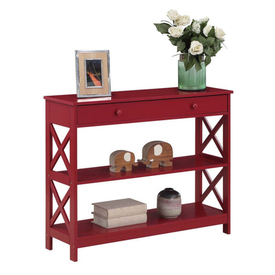 Convenience Concepts Oxford 1 Drawer Console Table with Shelves