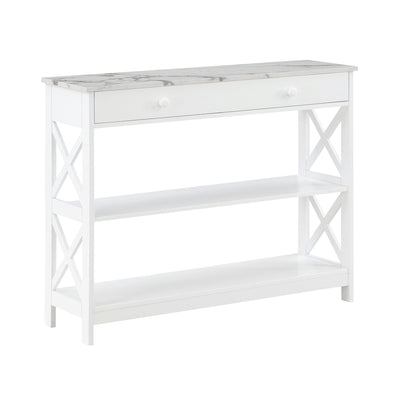 Convenience Concepts Oxford 1 Drawer Console Table with Shelves