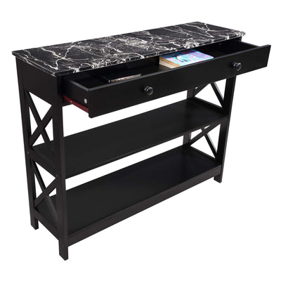 Convenience Concepts Oxford 1 Drawer Console Table with Shelves