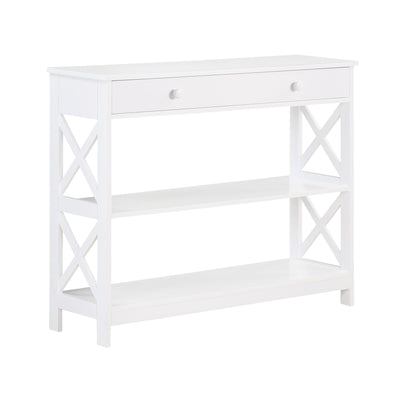 Convenience Concepts Oxford 1 Drawer Console Table with Shelves