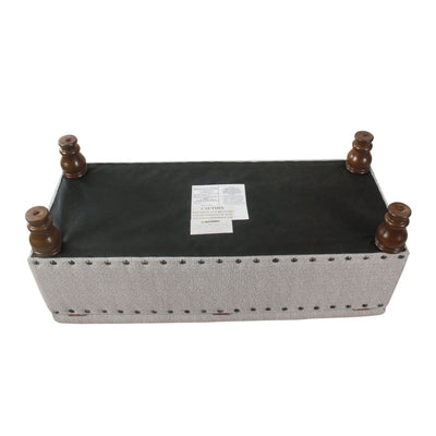 Copper Grove Muscari Upholstered Storage Bench with Nailhead Trim