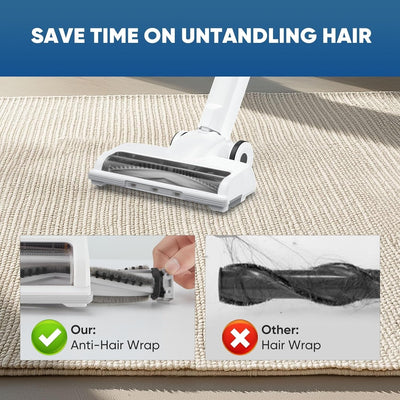 Cordless 3-in-1 Stick Vacuum Cleaner, Lightweight for Carpet, Hard Floors, Pet Hair, and Home Cleaning