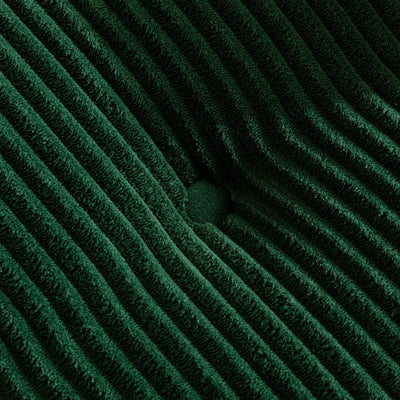 Corduroy Upholstered Memory Foam Sofa With Ottoman Upholstered Bean Bag Couch - 48.4Lx67.7Wx24.4H