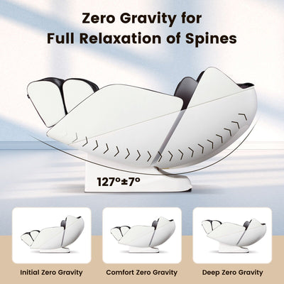 Costway Full Body Massage Chair with Voice Control Heat Foot Roller