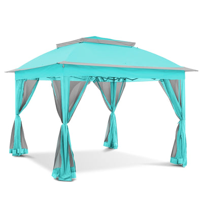 Cozywor 11 ft. x 11 ft. Pop-Up Steel Gazebo with Mosquito Netting