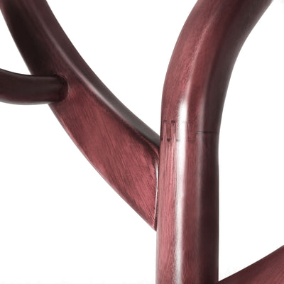 Tree-branch Rubberwood Freestanding Coat Rack with 8 Hooks - 24.5W x 70.87H