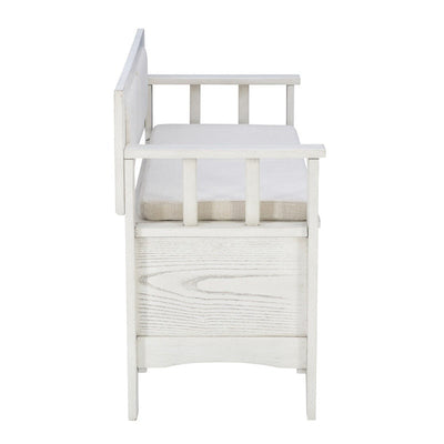 Dahlia Wood Flip Top Storage Entryway Bench