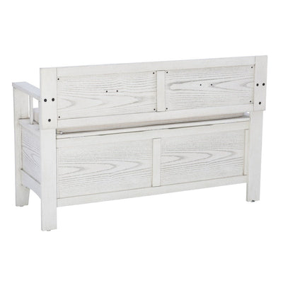 Dahlia Wood Flip Top Storage Entryway Bench