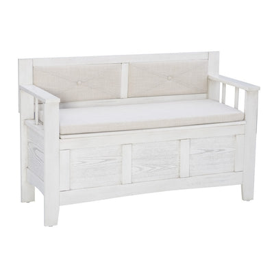 Dahlia Wood Flip Top Storage Entryway Bench