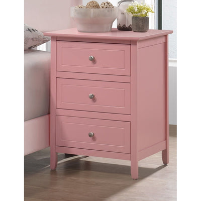 Daniel 3-drawer Transitional Wooden Nightstand