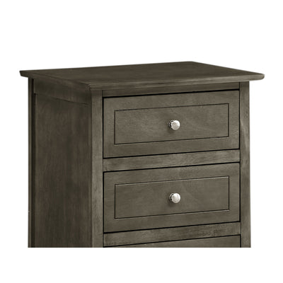 Daniel 3-drawer Transitional Wooden Nightstand