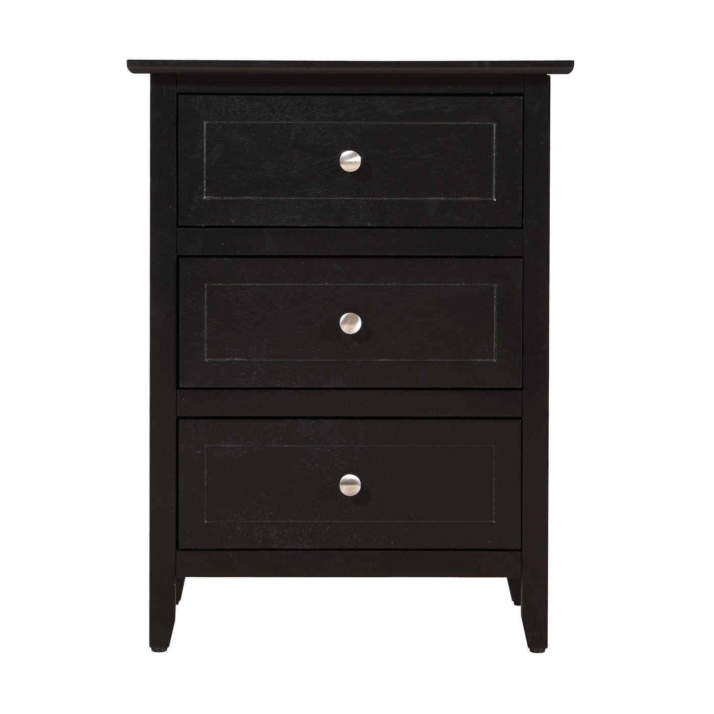 Daniel 3-drawer Transitional Wooden Nightstand