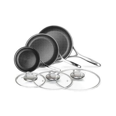 DiamondClad 6pc Hybrid Nonstick Frying Pan Cookware Set
