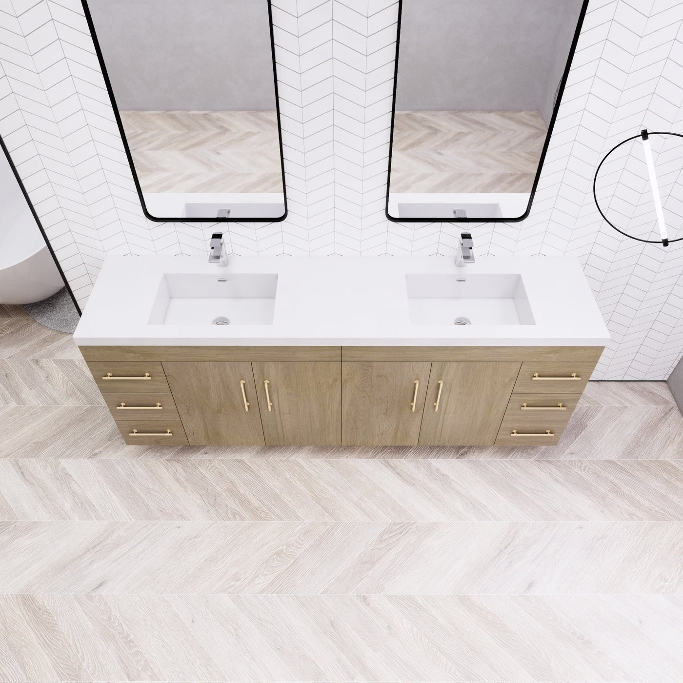 Eliza 72'' Freestanding Vanity with Double Sink