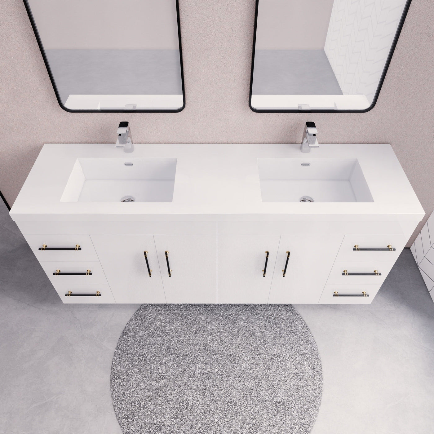 Eliza 72'' Freestanding Vanity with Double Sink