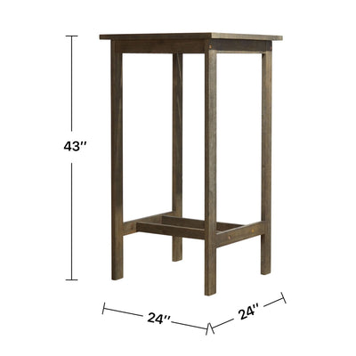Emilio Wood Bar Table and Chair Dining Set