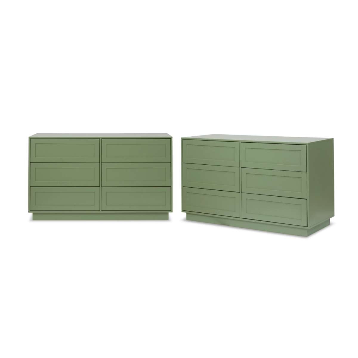 Eros Six Drawer - Sage Green Bundle