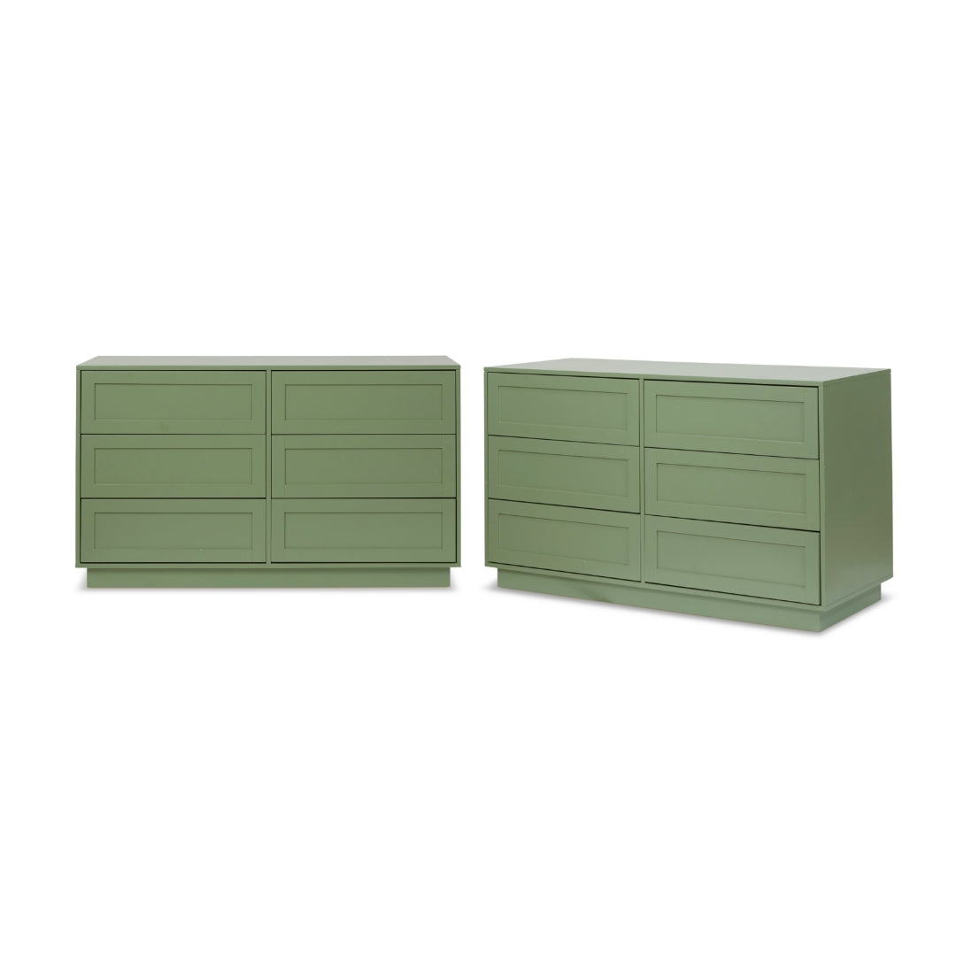 Eros Six Drawer - Sage Green Bundle