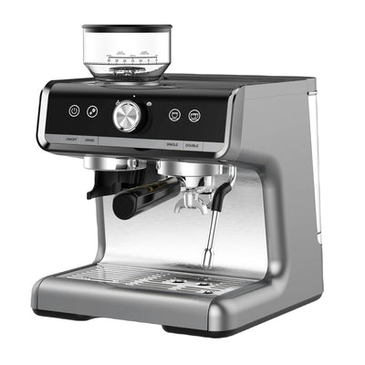 Espresso Coffee Maker, with Grinder, 2.8 L Water Tank
