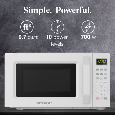 Farberware 700-Watt Compact Countertop Microwave