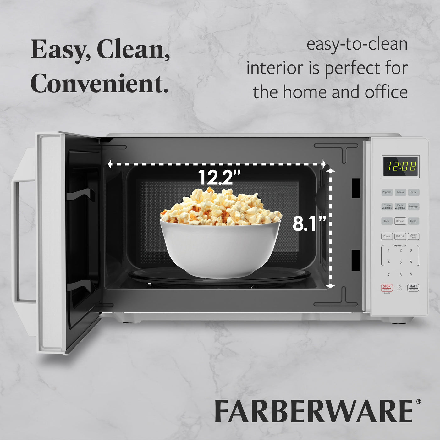 Farberware 700-Watt Compact Countertop Microwave