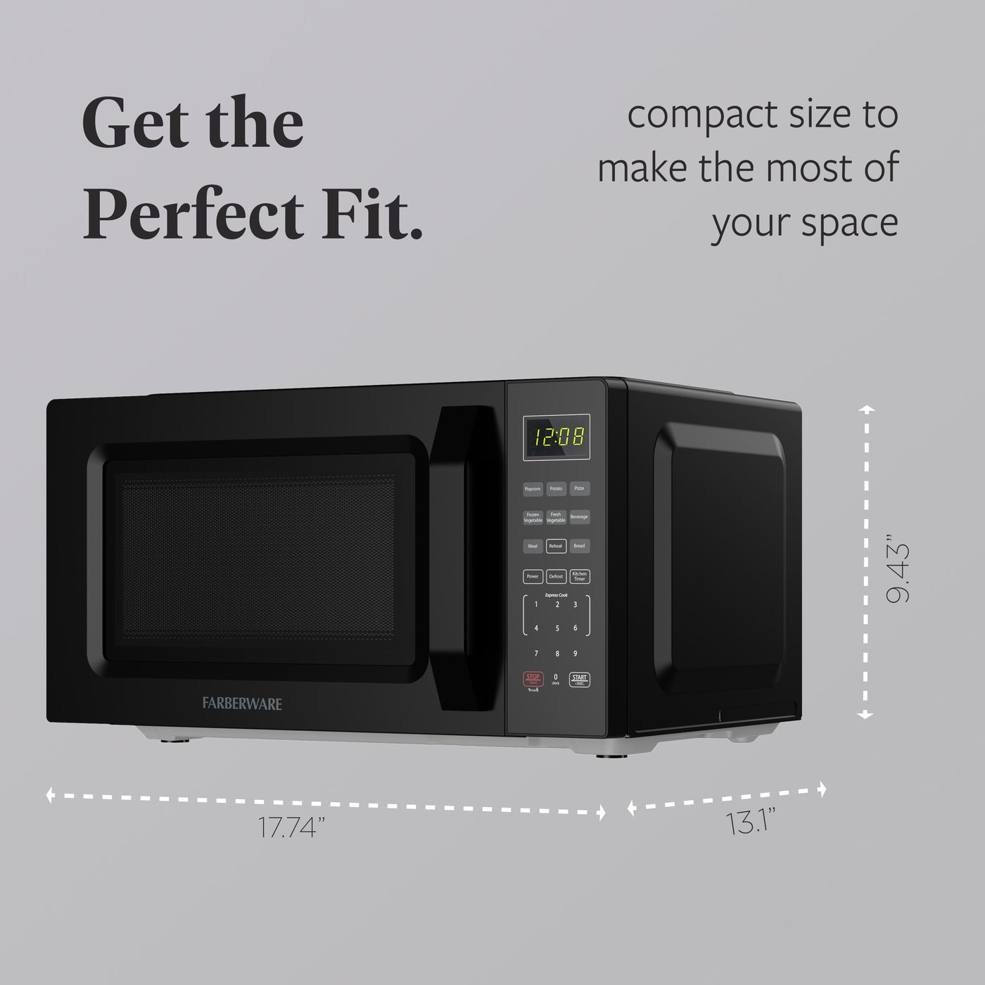Farberware 700-Watt Compact Countertop Microwave