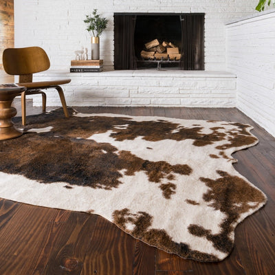 Alexander Home Yosemite Faux Cowhide Area Rug