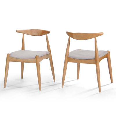 Francie Mid-Century Modern Dining Chairs (Set of 2) by Christopher Knight Home - 20.50 W x 20.25 L x 29.75 H