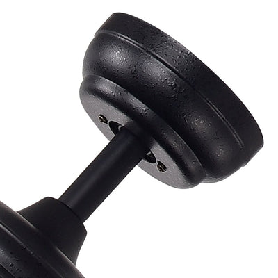 Garlow Matte Black 5-blade Lighted Ceiling Fan with Crystal Flower Cups Chandelier (includes Remote) - 52-inches Diameter