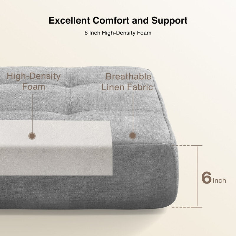 3 in 1 Convertible Flip Chair, Fold Down Chair, Flip Out Lounger Sleeper Bed